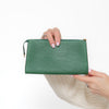 Louis Vuitton Epi Green Pouch Pochette Accessory