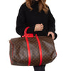 Louis Vuitton Keepall Bandoulière 45 Sari Red And Monogram