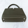 Louis Vuitton Khaki Capucines MM Leather Bag