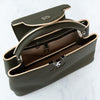 Louis Vuitton Khaki Capucines MM Leather Bag