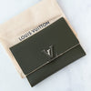 Louis Vuitton Khaki Compact Capucines Wallet