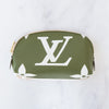 Louis Vuitton Khaki Cream Giant Monogram Pouch Bag