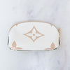 Louis Vuitton Khaki Cream Giant Monogram Pouch Bag