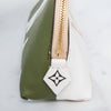 Louis Vuitton Khaki Cream Giant Monogram Pouch Bag