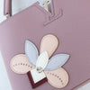 Louis Vuitton Lilac Capucines BB Leather Bag Applique Flower