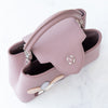Louis Vuitton Lilac Capucines BB Leather Bag Applique Flower