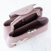 Louis Vuitton Lilac Capucines BB Leather Bag Applique Flower