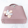 Louis Vuitton Lilac Capucines BB Leather Bag Applique Flower