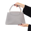 Louis Vuitton Capucines MM Grey Taurillon Leather Bag