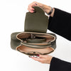 Louis Vuitton Khaki Capucines MM Leather Bag