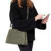 Louis Vuitton Khaki Capucines MM Leather Bag
