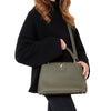 Louis Vuitton Khaki Capucines MM Leather Bag