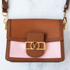 Louis Vuitton Mini Dauphine Brown Pink Leather Bag