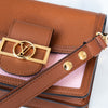 Louis Vuitton Mini Dauphine Brown Pink Leather Bag