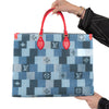 Louis Vuitton On The Go GM Patchwork Denim Tote Bag