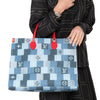 Louis Vuitton On The Go GM Patchwork Denim Tote Bag