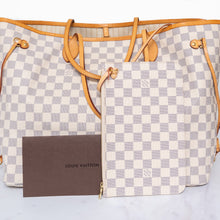  Louis Vuitton Rose Beige Damier Ebene Neverfull GM Bag