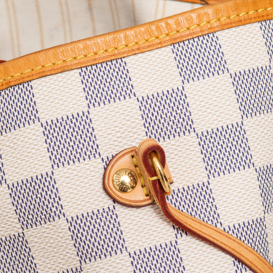 Louis Vuitton Rose Beige Damier Ebene Neverfull GM Bag