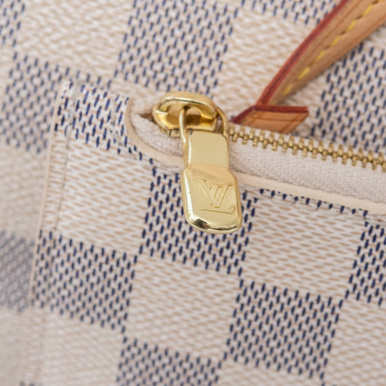 Louis Vuitton Rose Beige Damier Ebene Neverfull GM Bag