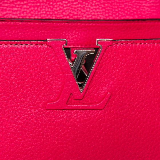 Louis Vuitton Capucines MM Fuchsia Taurillon Bag
