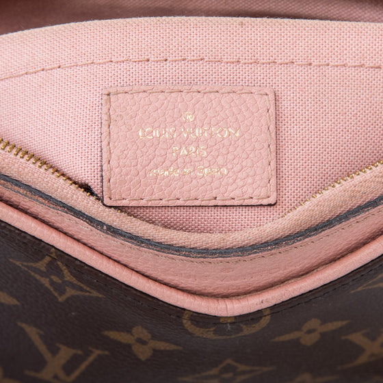 Louis Vuitton Monogram Canvas Rose Poudre Pallas Clutch Bag