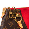 Louis Vuitton Cherry Red And Monogram Canvas and Leather V Tote Bag