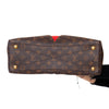 Louis Vuitton Cherry Red And Monogram Canvas and Leather V Tote Bag