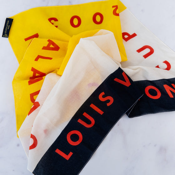 Louis Vuitton Cup Bandana Collector 2003 Cotton Square Scarf