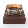 Louis Vuitton Cursive LV Signature Logo Ladies Belt