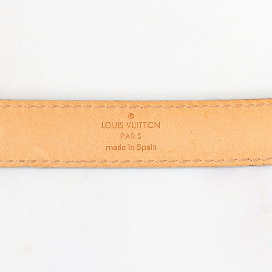 Louis Vuitton Cursive LV Signature Logo Ladies Belt