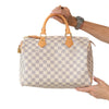 Louis Vuitton Speedy 30 Damier Azure Leather Bag