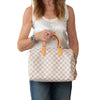 Louis Vuitton Speedy 30 Damier Azure Leather Bag