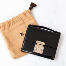  Louis Vuitton Black Monogram Glace Anouchka PM Clutch Wallet