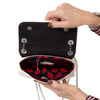 Lulu Guinness Oyster Patent Leather Crossbody Bag