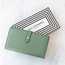  Lulu Guinness Sage  Green Wallet On Chain Bag