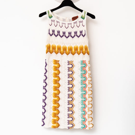 Missoni Multicoloured Stripe Midi Length Dress
