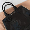Miu Miu Black Patent Leather  Tote Bag