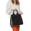 Miu Miu Black Patent Leather  Tote Bag