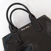 Miu Miu Black Patent Leather  Tote Bag