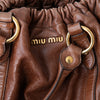 Miu Miu Vitello Luxe Tan Leather Tote Bag