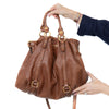 Miu Miu Vitello Luxe Tan Leather Tote Bag