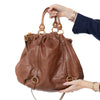 Miu Miu Vitello Luxe Tan Leather Tote Bag