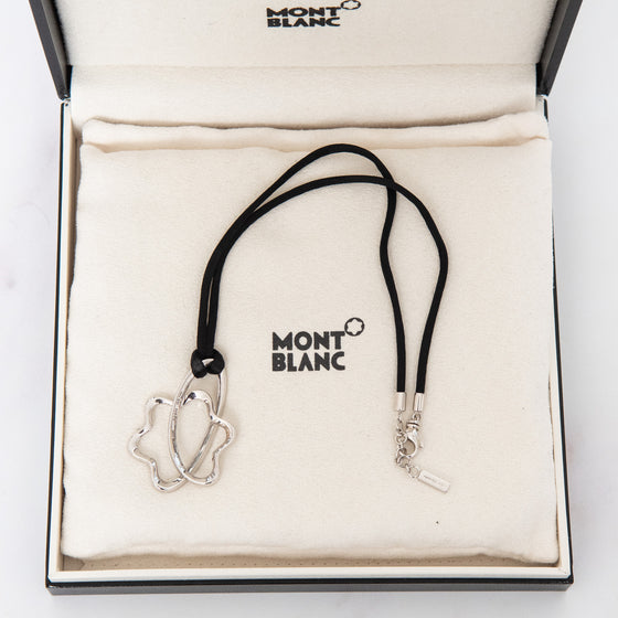 Mont Blanc Star Signature sur Cordon en Argent Silver Necklace