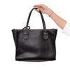 Moreau Paris Black Leather Tote Bag