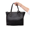 Moreau Paris Black Leather Tote Bag