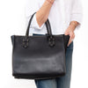 Moreau Paris Black Leather Tote Bag