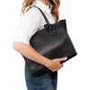 Moreau Paris Black Leather Tote Bag