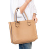 Moreau Paris Vincennes Tan Leather Tote Bag
