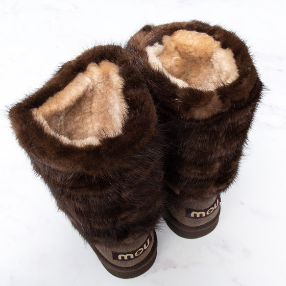 Mou Brown Fur Boots