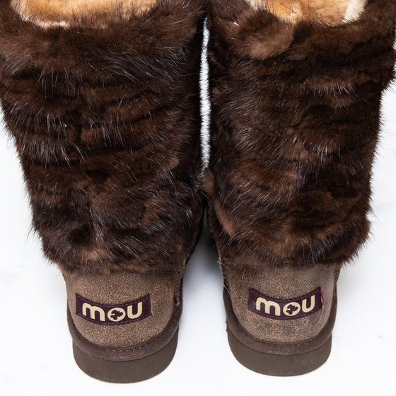 Mou Brown Fur Boots